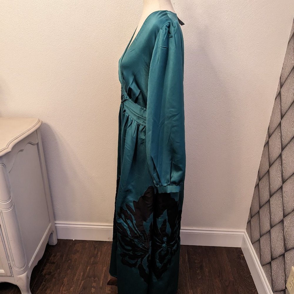 Anthropologie Nikasha Embroidered Satin Dress - Picture 8 of 13